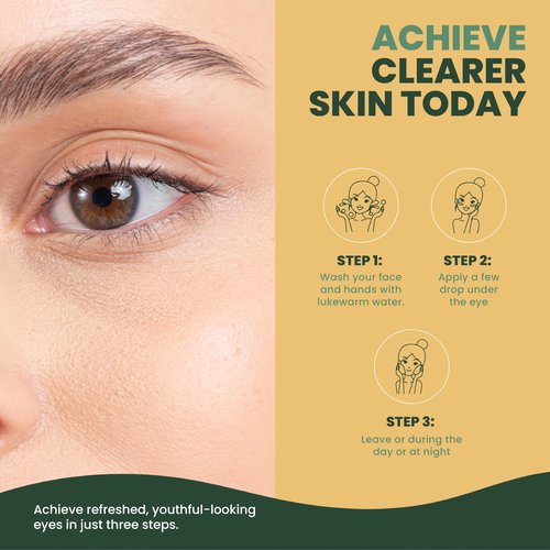 MUDMASKY Vitamin-Infused Eye Serum 1.0 FL. OZ. - MADE IN FRANCE - with Vitamin C & K, Reduces Dark Circles, Firms, Moisturizes, Hydrates, Restores Youthful Skin, Eye Care for All Skin Types