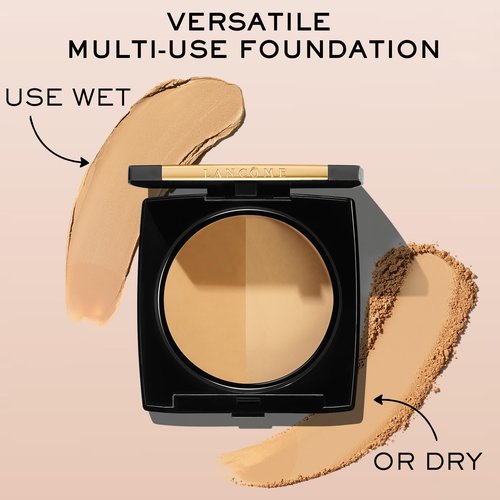 Lancôme Dual Finish Powder Foundation - Natural Finish, Sheer-to-Full Coverage, Longwear Powder Foundation, Controls Shine - 220 Buff II Cool