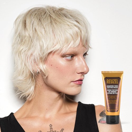Reuzel Grooming Tonic - Light Hold Texture Cream for Curl Definition & Natural Shine | 3.38oz