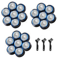7 Blades Head Shaver Replacement Heads, Universal Fit for Electric Razors, Wet & Dry Use, 7D Floating Design, Stainless Steel Blade Heads, Ideal for Men's Face & Bald Head Shaving (3 Count)
