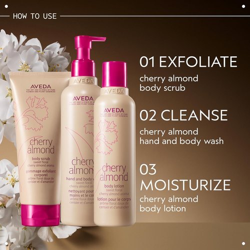 Aveda Cherry Almond Body Lotion - Sweet Almond Oil & Cherry Blossom Extract | 98% Naturally Derived, 6.7 Fl Oz