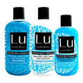 Lu by LatinUs Beauty Control Collection | Anti Frizz Shampoo, Conditioner & Styling Cream with Impossible Keratin, Murumuru Butter, Cruelty Free, Sulfate Free | 32 Fl Oz Total | 3-Piece Set