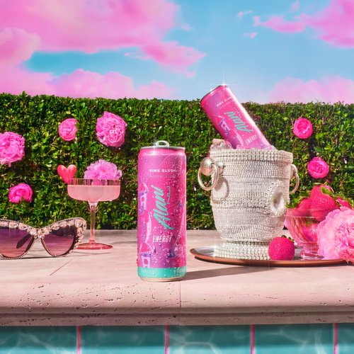 Alani Nu Pink Slush Energy Drinks - Sugar Free, Low Calorie, 200mg Caffeine | 12 Pack of 12 Fl Oz Cans