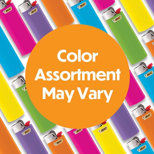 BIC Maxi Pocket Lighters - Dependable & Long-Lasting Assorted Colors | 10-Pack