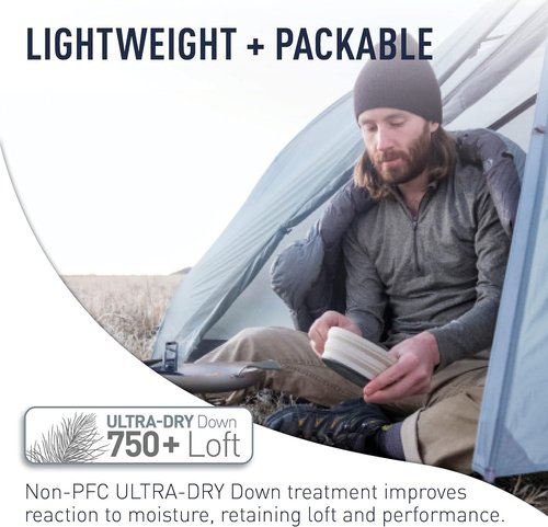 Sea to Summit Cinder Lightweight Down Backpacking Quilt - Perfect for Camping & Hiking Adventures