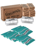 Gentleman Jon 50-Pack Platinum Double Edge Razor Blades - Premium Swedish Stainless Steel Safety Razor Blades - Platinum Coated Blade For Smooth and Comfortable Shaves - Fits Most Men's Safety Razors