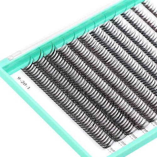 BODERMINCER 8-16mm to Choose Fish Tail Design 120pcs Thickness 0.1mm C Curl 12 Root Women Lady Individual Black False Eyelash Cluster Eye Lashes Extension Tools (8-10-12-14-16mm MIX)