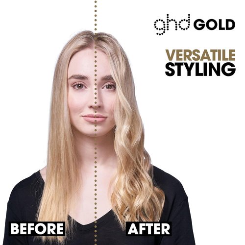 GHD Gold Styler - Professional 1" Flat Iron Hair Straightener for Stronger, Color-Protected Hair