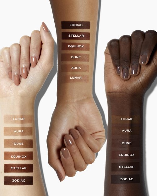 MAKE Beauty Skin Mimetic Microsuede Bronzer Powder - Matte Bronzing Powder Contour, Buildable Formula, Non Comedogenic, Long Lasting Color. Shade - Aura for Light to Medium Skin