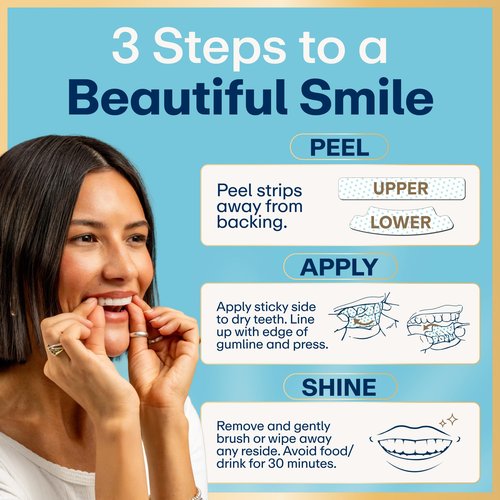 Lumineux Teeth Whitening Strips Kit - 9 Treatments (1 Month) - Peroxide Free - Enamel Safe for Whiter Teeth - Whitening Without The Sensitivity - Dentist Formulated - Sensitivity Free