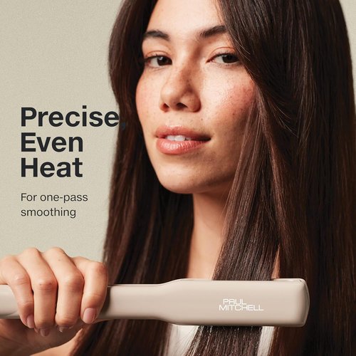 Paul Mitchell Smooth+ Ceramic Flat Iron - Adjustable Heat Settings for Effortless Smoothing & Straightening