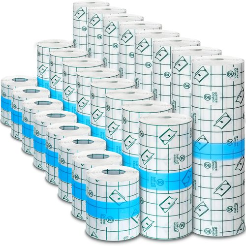 Beieverluck 24 Rolls Tattoo Aftercare Bandage Waterproof (2 Inch, 4 Inch, 6 Inch Wide) Second Skin Tattoo Cover Tape Tattoo Healing Wrap Tattoo Supplies for Swimming, Shower, Wound Initial Healing