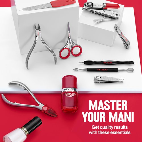 Revlon Full Jaw Cuticle Nipper, Manicure Tool for Nail Care, Made with Stainless Steel, High Precision Blade, Easy to Squeeze Spring, 1 Count