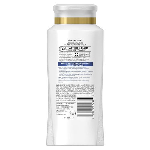 Pantene Pro-V Repair & Protect Shampoo - Nourishing Formula for Healthy Hair | 25.4 Fl Oz