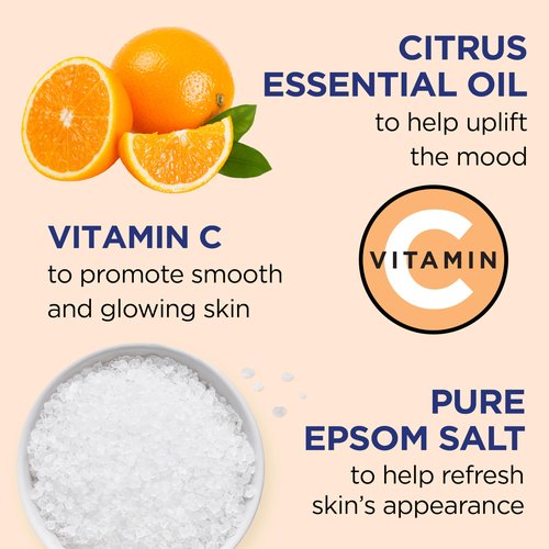 Dr Teal's Body Wash & Sugar Scrub Bundle with Epsom Salt, Vitamin C & Essential Oils, 24oz Body Wash (Pack of 2) & 19oz Sugar Scrub (Pack of 2)