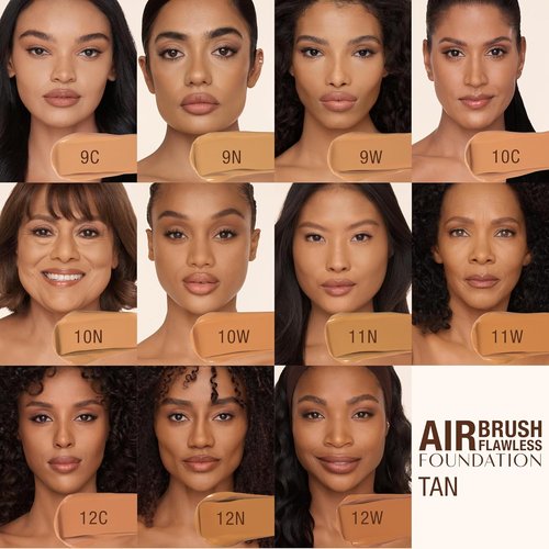 Charlotte Tilbury Airbrush Flawless Matte Foundation - Full Coverage Liquid Makeup | Natural-Matte Finish, Waterproof & Transfer Resistant