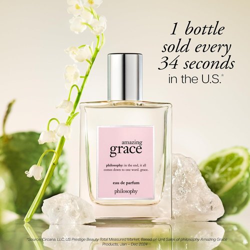 Philosophy Amazing Grace Eau de Parfum - Clean & Floral Women's Perfume - Bergamot, Lily of the Valley & Musk - Long-Lasting 2 Fl Oz