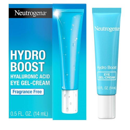 Neutrogena Hydro Boost Under Eye Cream - Hydrating Formula with Hyaluronic Acid | 0.5 oz, Fragrance-Free