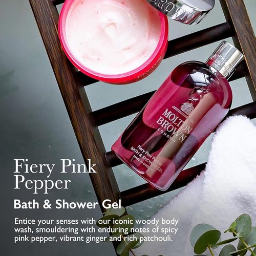 Molton Brown Fiery Pink Pepper Body Wash - Invigorating 10 fl. oz. Hydrating Formula