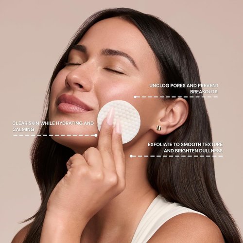 Regine Switzerland Pore Therapy Daily Toner Pads - Exfoliate Dead Skin Cells, Fragrance-Free, 50 Pads