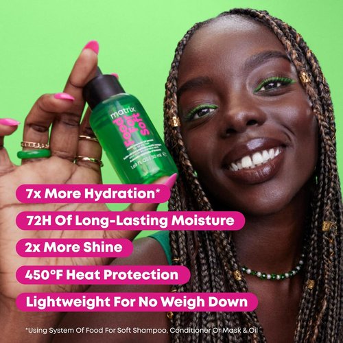 MATRIX Soft Hair Serum Oil - Nourishing Leave-In Treatment for Dry, Brittle Hair | Heat Protection & Shine