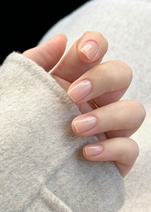 Banmagately Semi Cured Gel Nail Strips, 20Pcs Long Lasting Salon Quality Wraps, Easy Apply & Remove Gel Nail Stickers with UV Light (Clear Glossy)