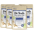 Dr Teal's Epsom Salt Magnesium Soak, Sensitive Skin with Colloidal Oatmeal & Cucumber, 3 lbs (Pack of 4)