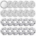 24 Pack Disco Party Favors Include 12 Pcs Sequin Hair Scrunchies 12 Pcs Metallic Ball Compact Mirror Disco Ball Accessories for Women 70s 80s 90s Bachelorette Party Bridal Shower Travel Gifts
