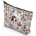 G2TUP Ramen Lover Cosmetic Bag Ramen Foodie Gift Just A Girl Who Loves Ramen Makeup Zipper Bag for Women Girls (Loves Ramen New)