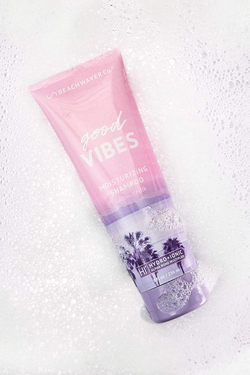 Beachwaver Co. Good Vibes Shampoo - Coconut Milk Hydration & Shine with HiX Vegan Bond Multipliers | 8 Fl Oz