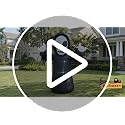 Halloween Grim Reaper Inflatable Decoration with Built-in LEDs - 4FT, Spooky Outdoor Decor