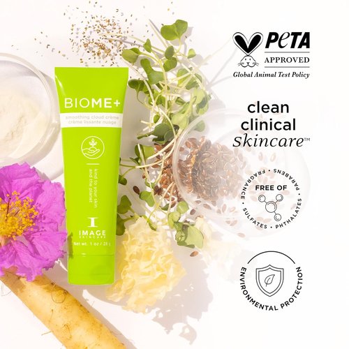 IMAGE Skincare BIOME+ Smoothing Cloud Crème - Microbiome Friendly Night Cream for Hydrated Skin