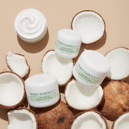 Mario Badescu Coconut Body Butter - Nourishing Body Moisturizer for Smooth, Radiant Skin | All Skin Types, Enriched with Shea Butter
