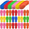 Janmercy 90 Pairs Pedicure Slippers for Guests Foam Disposable Flip Flops Pedicure Shoes Sandals Bulk for Women Spa Party Supplies, 6 Colors, 4. 53 x 10. 43 Inches(Multi Color)