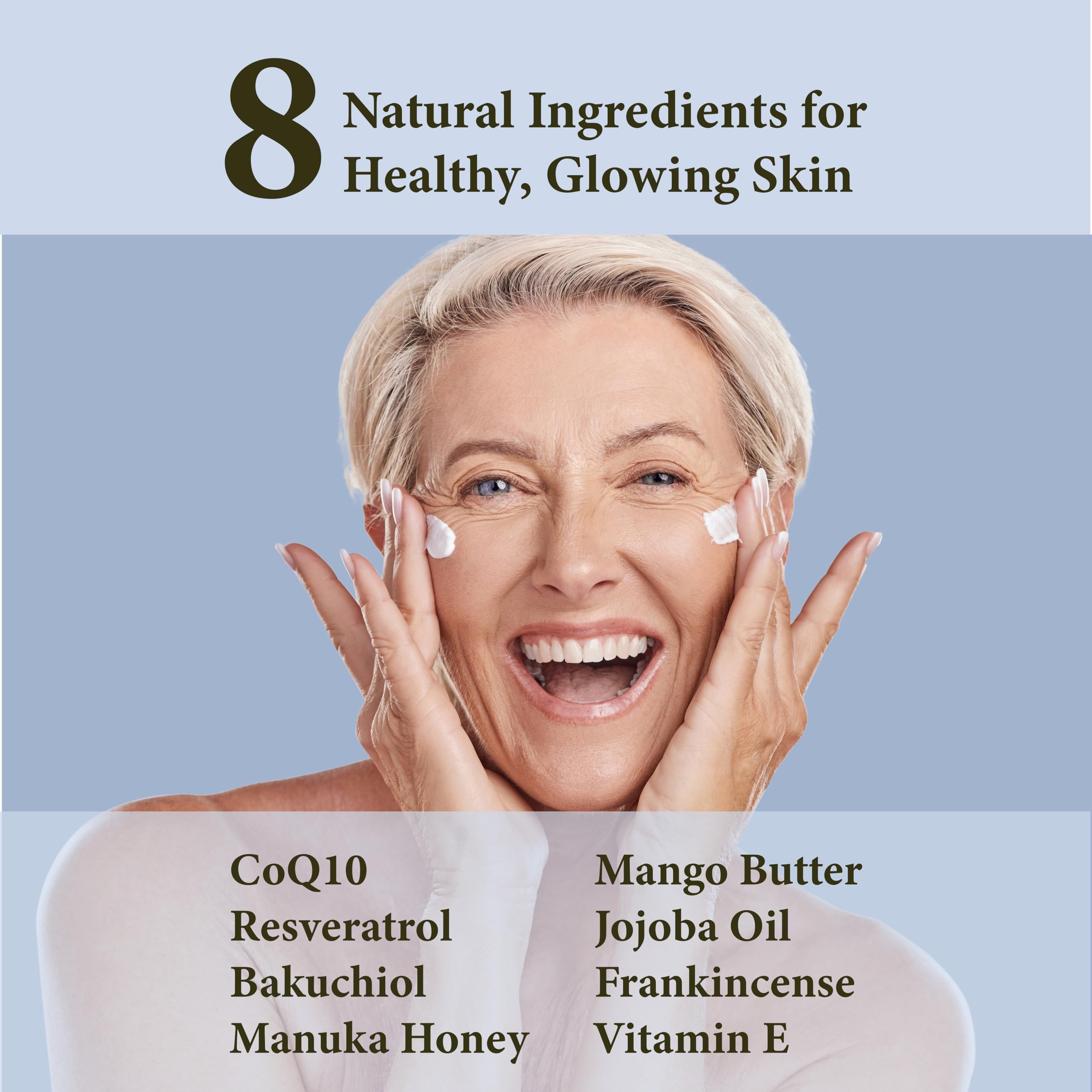 Whipped Tallow and Honey Balm for Face & Body – Manuka honey and Grass Fed Beef Tallow Face Moisturizer – Anti Wrinkle & Anti Aging Cream – Cebo de Res – Made in USA -With Frankincense -3 oz