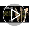Disposable Wooden Cutlery Set 45 pcs - Eco-Friendly Party Favors