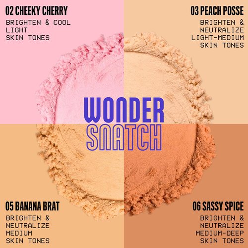 NYX PROFESSIONAL MAKEUP Wonder Snatch Setting Powder - Lifting Loose Powder for 16HR Wear | Brightening Peach