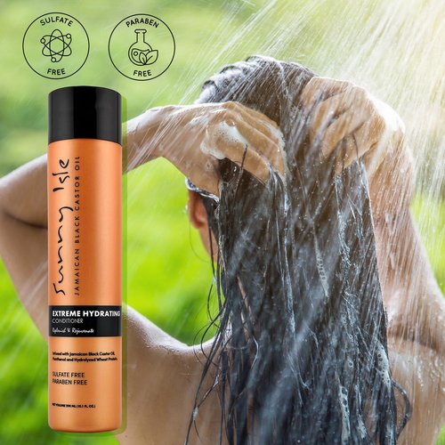 Sunny Isle Jamaican Black Castor Oil Conditioner - Extreme Hydration Formula | 10 Fl Oz, Orange