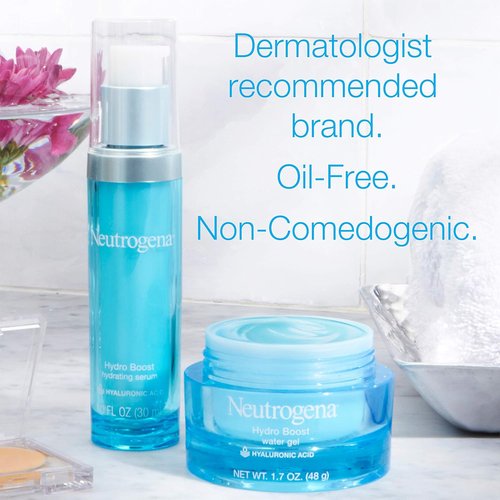 Neutrogena Hydro Boost Hyaluronic Acid Serum - Oil-Free, Non-Comedogenic Formula for Glowing Skin | 1 fl. oz