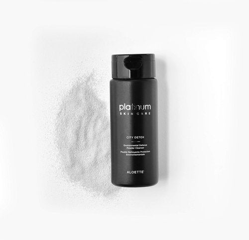 Aloette City Detox Charcoal Infused Powder Cleanser - Sulfate & Cruelty Free | 1.7 Fl Oz
