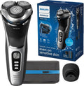 Philips Norelco Shaver 3900 Series - Wet & Dry Electric Shaver with Travel Pouch & Charging Stand - Storm Blue