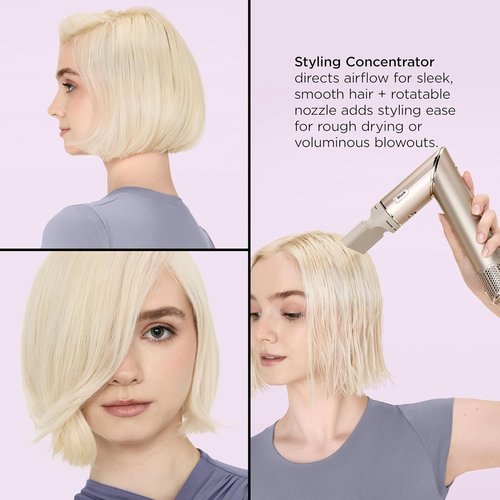Shark FlexStyle Air Styling System - Powerful Hair Dryer Brush & Multi-Styler with Auto-Wrap Curlers | Stone HD430