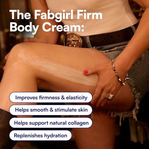 Bliss Fabgirl Firm Body Cream - Hydrating Skin Tightening Lotion with Collagen & Caffeine | Improves Elasticity & Smoothness