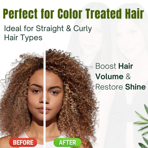 Bellahair Organic Sulfate-Free Tea Tree Shampoo for Curly, Thinning, Color-Treated & Dry Hair – Hair Growth, Frizz Control, Hydration & Volume – Natural Moisturizing Shampoo for Men & Women