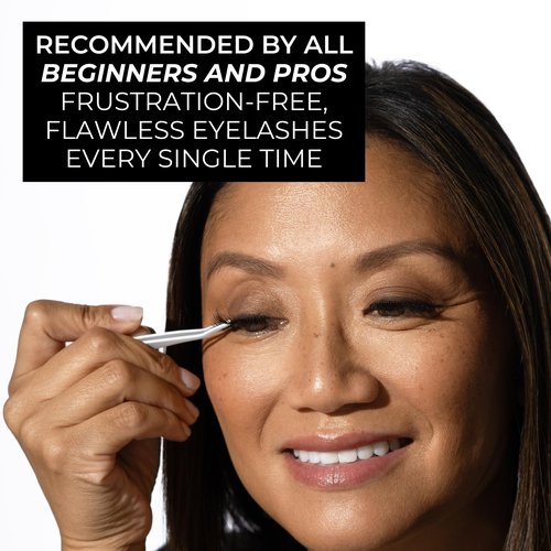 Ultimate Lash Applicator Tool with Built-in Lash Comb - Premium Coated Stainless Steel - Hannah Cho Beauty