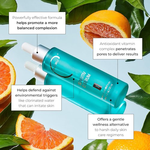 Malibu C Sensitiv C Face Serum - Brightening Vitamin C Serum for Sensitive Skin | Balances & Protects (1 fl oz)