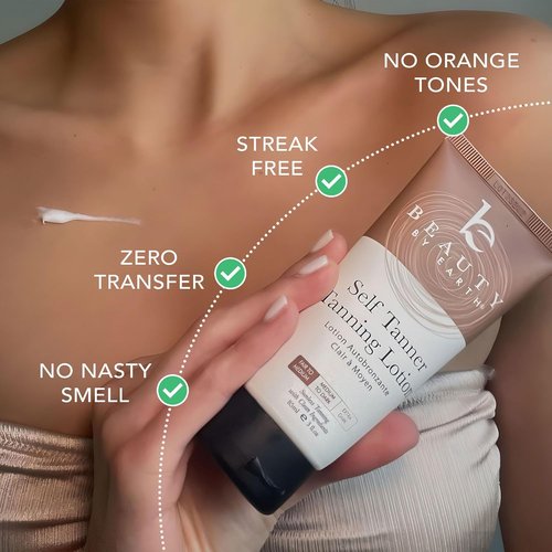 Skiennix Tanning Lotion - Natural & Organic Self Tanner, Travel Size, Non-Toxic Gradual Moisturizer for Men & Women