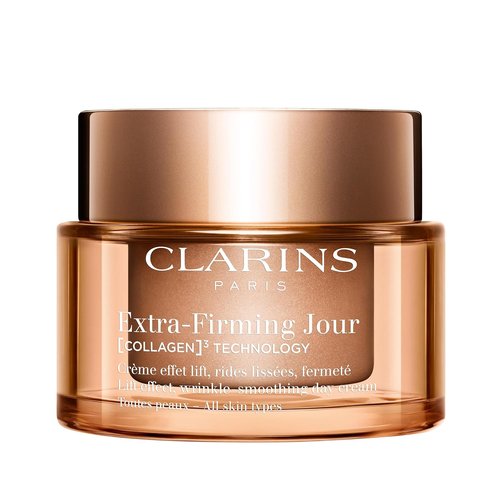 Clarins Extra-Firming Day Moisturizer - Anti-Aging Face Cream with Collagen & Niacinamide | Refillable | 1.7 Oz