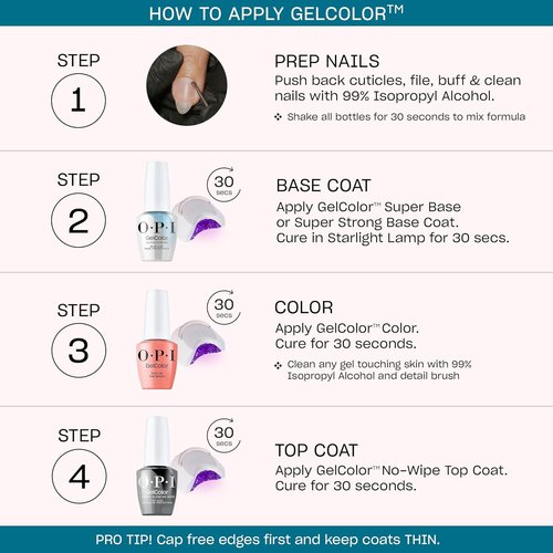 OPI GelColor | Long-Lasting UV Cure Gel Nail Polish | Semi-Sheer & Opaque Winter Shades | Vegan & HEMA Free | Good Enough to Treat Collection