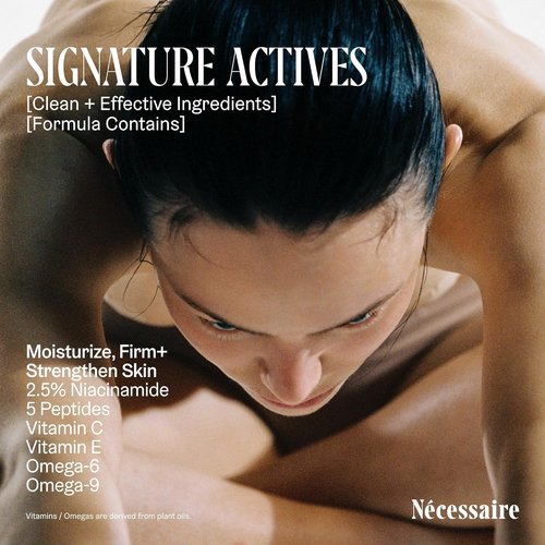 Nécessaire Body Lotion - Multi-Peptide Firming Moisturizer for All Skin Types | 15.2oz, Vegan & Hypoallergenic